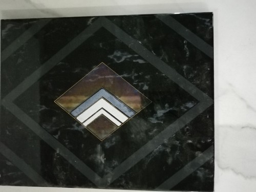 Decoro nero con rombo gres - nero,