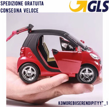 MODELLINO AUTO MODELLISMO MINIATURE LUCI SUONI METALLO PER BENZ SMART 451 FORTWO