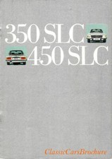 Brochure Depliant Mercedes 350 SLC e 450 SLC 1973 ITALIANO 36 pagine RARA