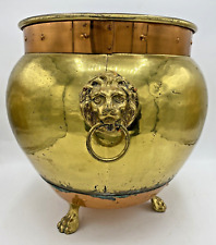 Large antique french brass and