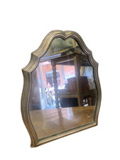 Cornice in argento 800  antico grande specchio da tavolo anni 30 circa