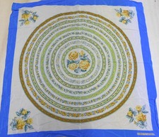 FOULARD 100% PURA SETA SILK VINTAGE DONNA ROBERTO CAPUCCI (667) 82cm x 82cm