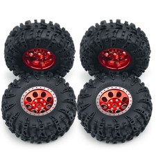 FLYXM 4pz Ruote e Pneumatici Beadlock 1,3" per RC Crawler 1/18 TRX4M,1/24 SCX24