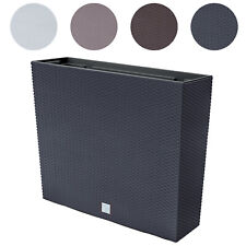 Vaso rettangolare Rato Case alto moderno rattan fioriera plastica