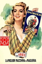 Poster Manifesto Locandina Pubblicità Macchina Dubied Stampa Formato 50x70 Cm.