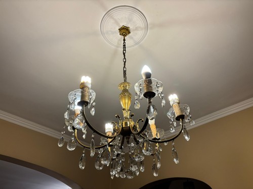 Lampadario antiquariato con - antiquariato,