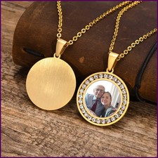 Collana con foto ciondolo - con,