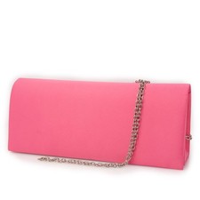 Pochette rosa in raso donna da