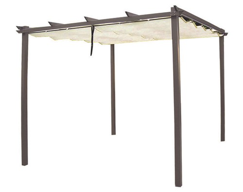 Gazebo metallo con tetto - in,