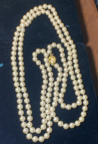 Collana perle finte filo - di,