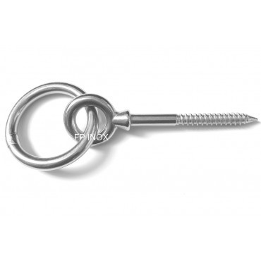 Piton inox bois ø10mm avec - piton,