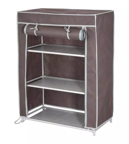 Scarpiera marrone con - scarpiera, 3