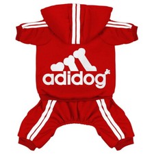 Adidog Vestiti per Cani Animali Domestici Felpa con Cappuccio Tuta Cappotto 4 Gambe/2 Gambe per Cani di Piccola e Grande Taglia