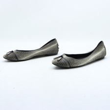 Tod-s ballerine usato numero 38 (SS3641) bianco e nero donna cavallino