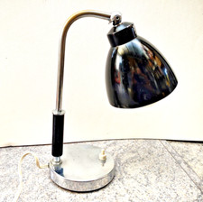 Lampada  in stile Bauhaus - industriale nera, anni '50