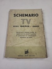 SCHEMARIO TV XXII SERIE 1965 RACCOLTA 60 SCHEMI CIRCUITI TELEVISORI IL ROSTRO