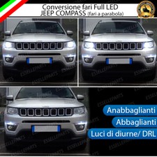 KIT DI CONVERSIONE LED JEEP COMPASS 2 ANABBAGLIANTI ABBAGLIANTI LUCI DIURNE DRL