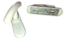 Maniglia Cremonese per Finestre Balconi lnfissi Legno in Plastica Bian CON E CON