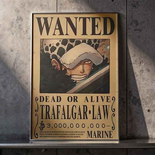 Poster one piece taglia wanted - poster,