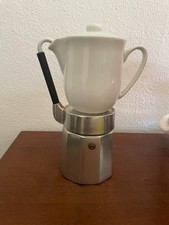 Caffettiera con Bricco in Ceramica Mulino Bianco, Originale anni 80, Moka, Caffè