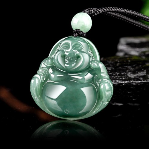 Collana ciondolo buddha giada - collana,