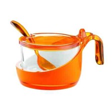 Guzzini - Formaggera/zuccheriera Arancione con cucchiaio