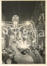 1959 CATANIA Festa di S. AGATA - Luminarie in via Etnea - Foto 13x18 cm