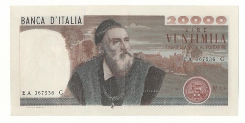 20000 lire tiziano decr - tiziano,