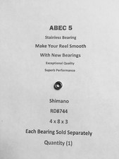Shimano Sedona 2500RB   RD8744 ABEC5 Stainless Line Roller Bearing 4x8x3 #06