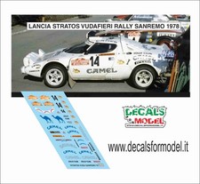 DECALS 1:24  LANCIA STRATOS -