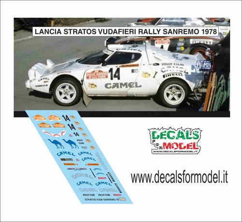 Decals lancia stratos - 1:24,