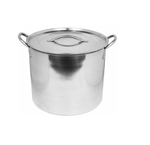 Stock pentola grande acciaio - stock,