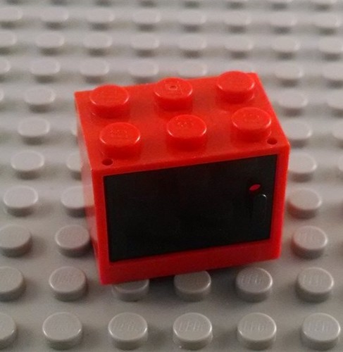 Lego contenitore rosso 2x3x2 - rosso,