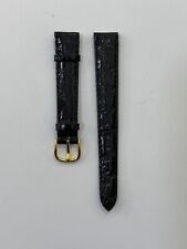 CINTURINO OROLOGIO SECTOR PELLE NERO "ANSA 14 MM"  -NUOVO