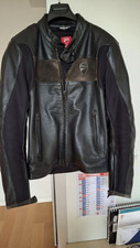 giubbotto moto uomo DUCATI  in pelle con protezioni