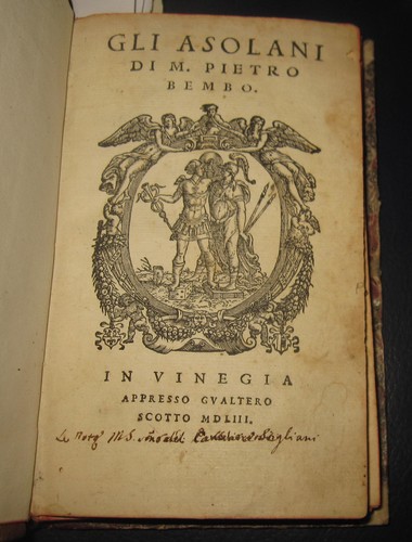 1553 pietro bembo gli - bembo,