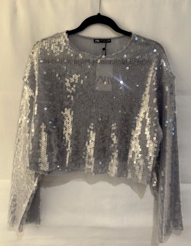 Top con paillettes ritagliate