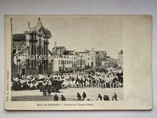CHIOGGIA Venezia processione ANIMATISSIMA vecchia cartolina