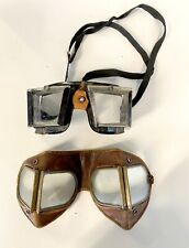 COPPIA ANTICHI OCCHIALI PILOTA