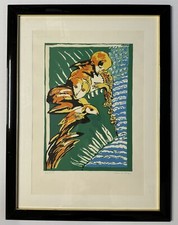 Quadro Serigrafia 50x70cm Remo Brindisi “figurativo” in cornice