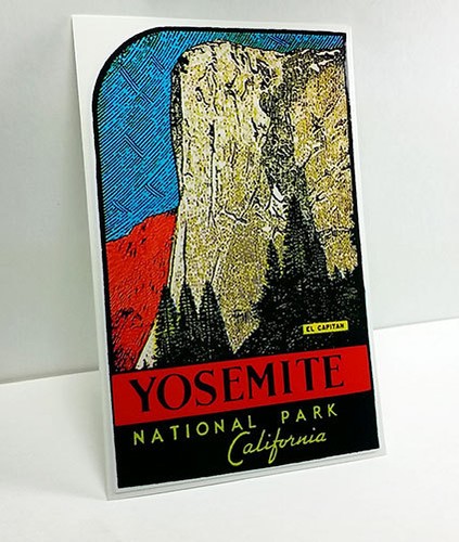 Adesivo yosemite parco - yosemite,