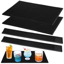 4 Pcs Thick PVC Bar Mats for