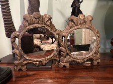 Coppia Piccole Specchiere Cornice Settecentesca ( Cartagloria )