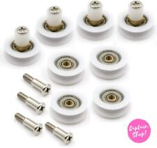 KIT 8 CUSCINETTI RICAMBIO BOX DOCCIA CABINA PORTA SCORREVOLE RUOTE ROTELLINE