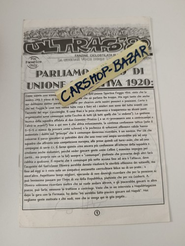 Fanzine ultras 1980 foggia - fanzine,