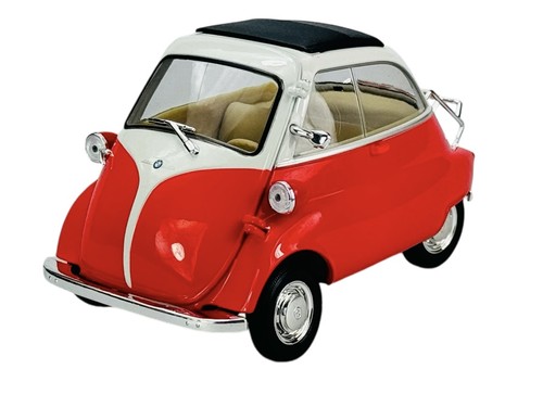 Welly bmw isetta rosso 18 - welly, 1:18