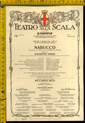Teatro alla scala locandina - alla,