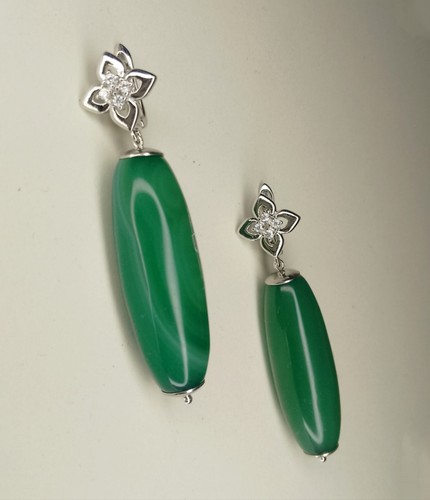 Orecchini croce fiore zirconi - orecchini,