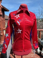 Camicia western show - ,, rosso