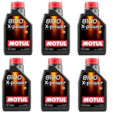 Motul 8100 X-POWER 10W60 6 LITRI Olio Motore Auto Alte Prestazioni 100%Sintetico